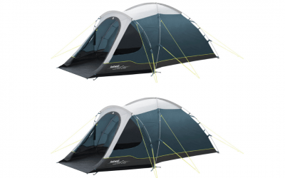 2er-Campingzelt-Set Outwell Cloud3 für 4-6 Personen – Doppelpack